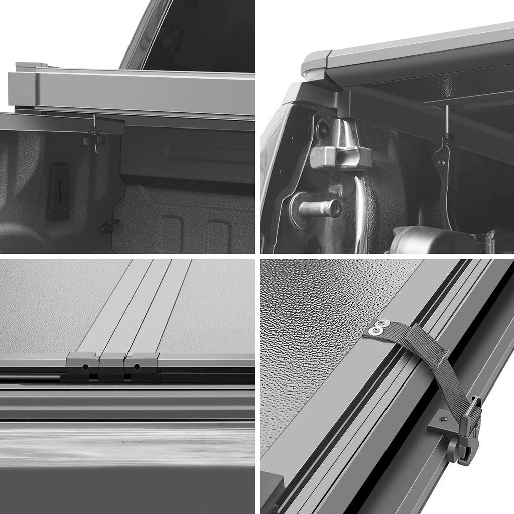 for 2003-2024 & 2500 Tri-Fold 1500 Cover Rambox Professional System Hard Bed | | Truck (74.6in) Bed 3500 Tonneau Kikito 6.4ft Without Deckrail Ram FRP