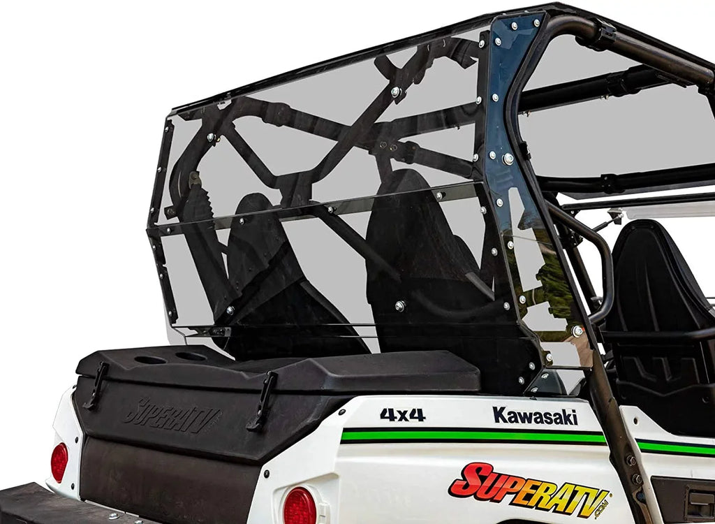 Debris USA! You Glass Thick / Tinted 4 Than 2014+ in Kawasaki S Flying Teryx From 250x 2021+ Stronger for Heavy 800 Polycarbonate Teryx Lightly Rear SuperATV Windshield Protects 4 Made 1/4" Duty