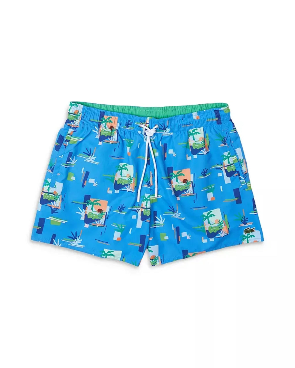 Lacoste Trunks Drawstring Mens Printed Swim
