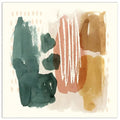Glass Art Frameless x Ochre Wall 38 Panel - 38 Abstract Echo in. Colorful III Contemporary Tempered