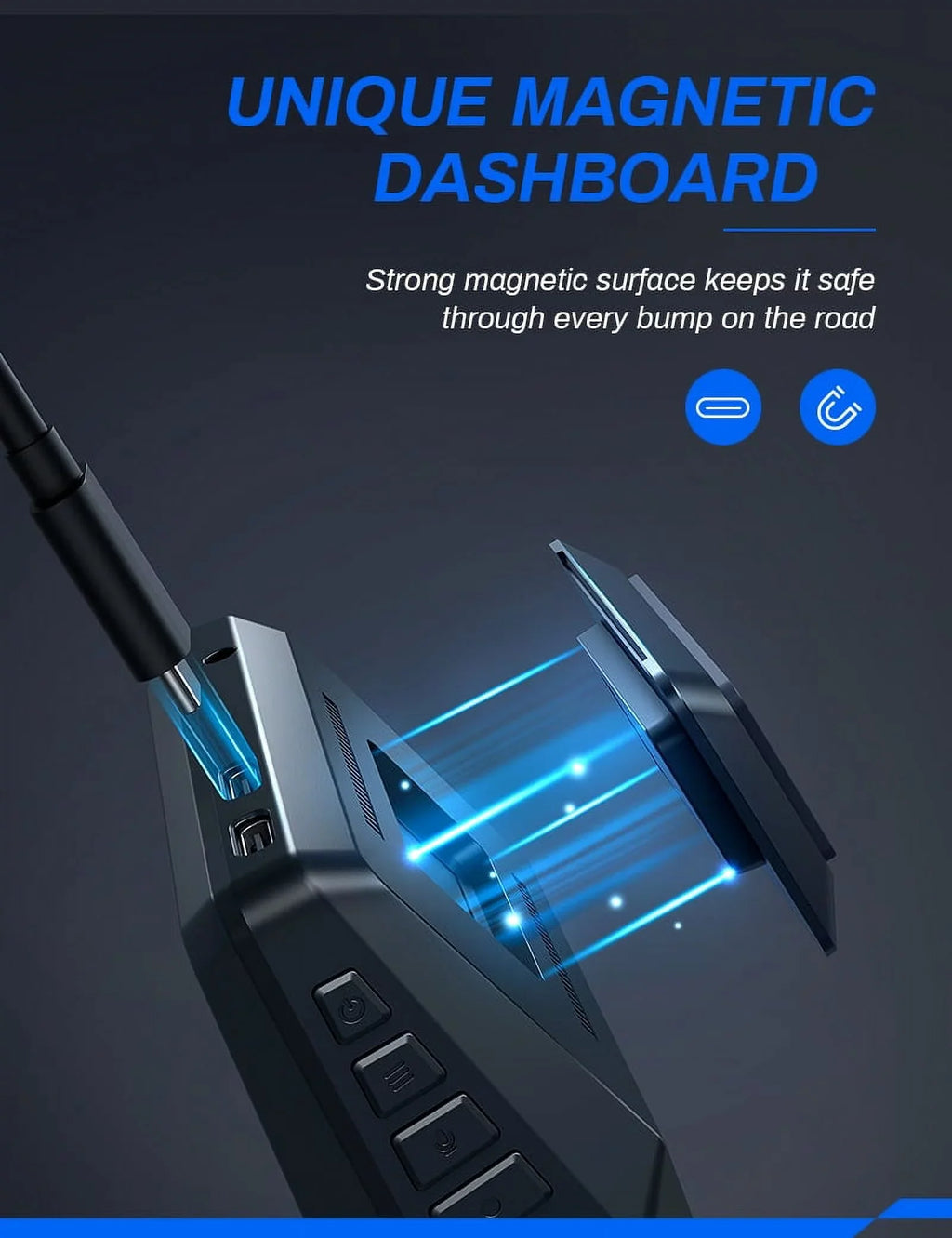 GPS, Backup 170° Cam 2.5K Rear, Dash Magnetic Crosstour for Camera inch 3 Camera Recorder Cars Screen Front IPS Dashboard and Dash