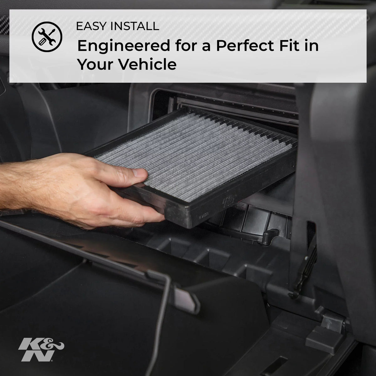 For Air Filter: Models, Designed and Washable Cabin 2012-2018 Select Volkswagen/Audi/Seat Reusable: VF2047 Vehicle K&N