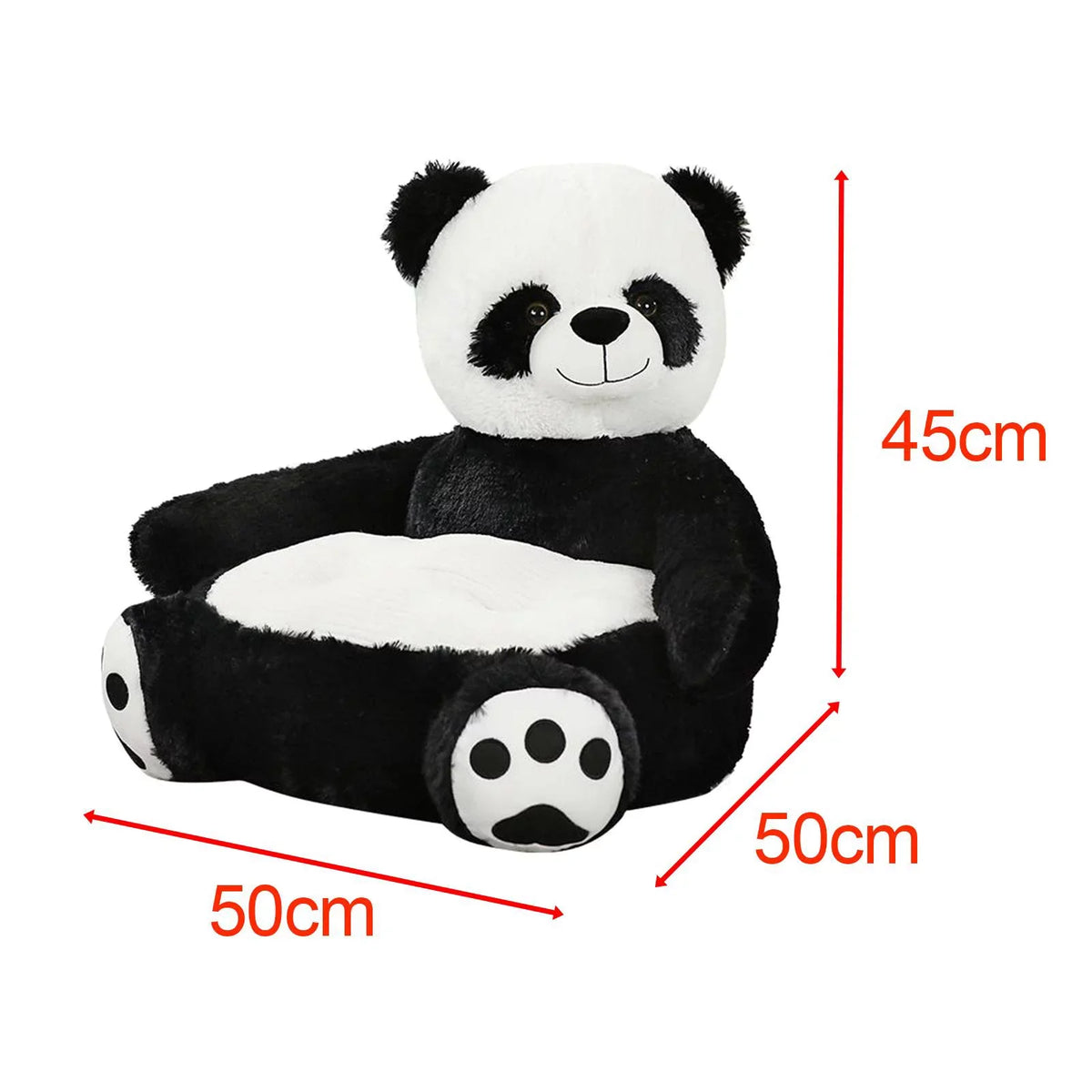 Plush Chair and Children Cartoons Baby Animal for Reading, Sofa Armrest Relaxing