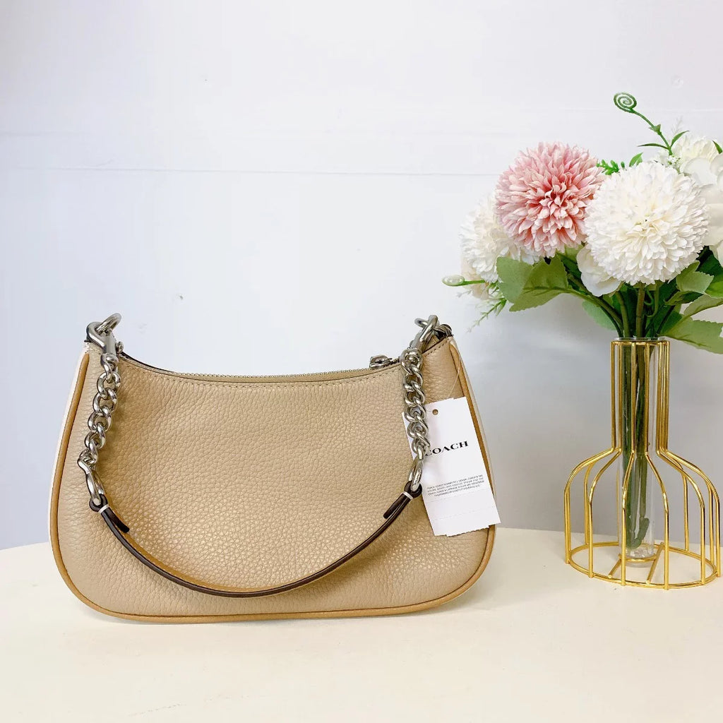 Sandy Bag Teri Multi Silver CA173 Coach Shoulder Colorblock Beige In IN