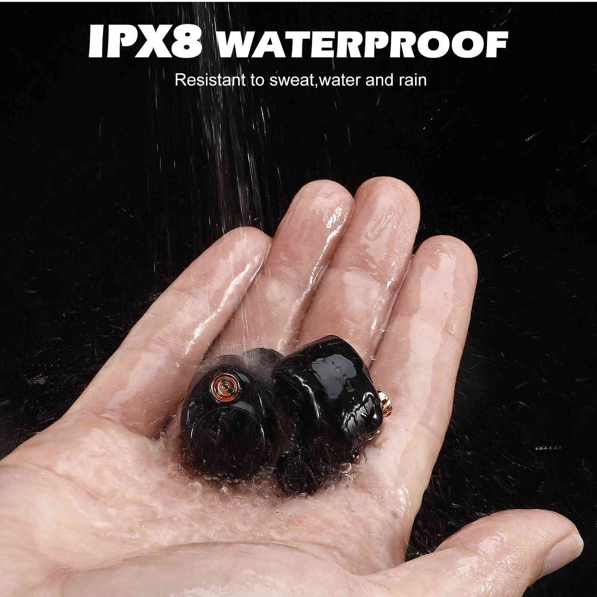 UrbanX P11 Lenovo Water Bluetooth Earbuds Boost 5.2 Black, Plus Compatible with Bass Charging Balanced, True Dual Case, Wireless Connect, Bluetooth Resistance, Connection, Tab + IPX5