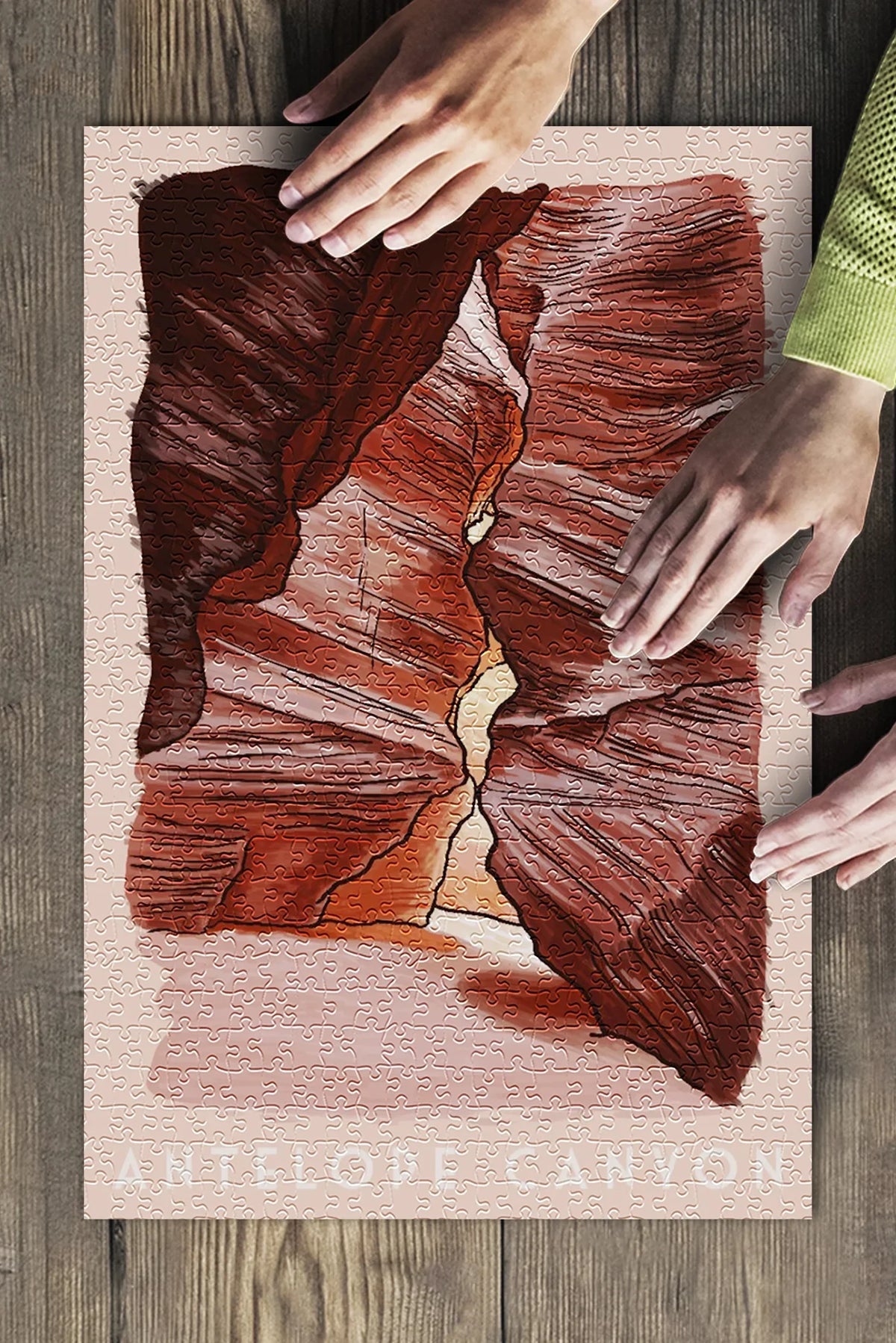 inches, Premium USA) Jigsaw Adults Puzzle and for Arizona, Made Family, Piece (19x27 in 500 Canyon Antelope