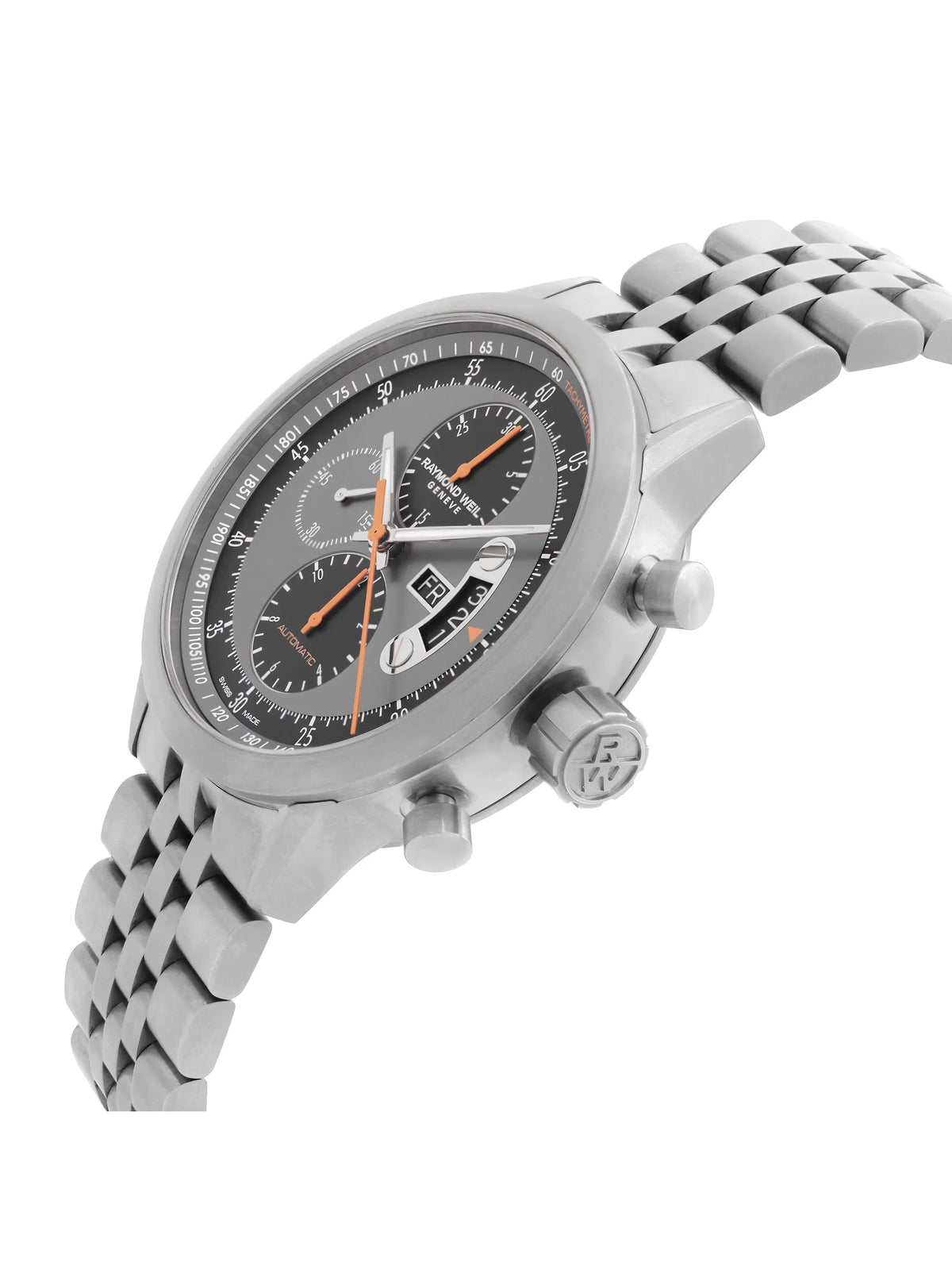 Pre-Owned Freelancer (Good) Raymond Automatic Titanium Weil Dial Gray 7745-TI-05609 Watch Mens