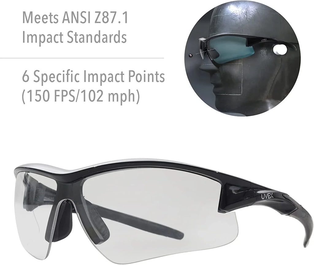 by Plus Anti-Fog Coating, Uvextreme Clear Acadia Leight Glasses Shooting (R-02214) with Uvex Lens Lens Honeywell Howard