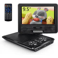 Car, HD DVD 4-6 Battery with for and 9.5" Screen, Built-in Swivel Player Kids Portable 7.5" Hours Yoton