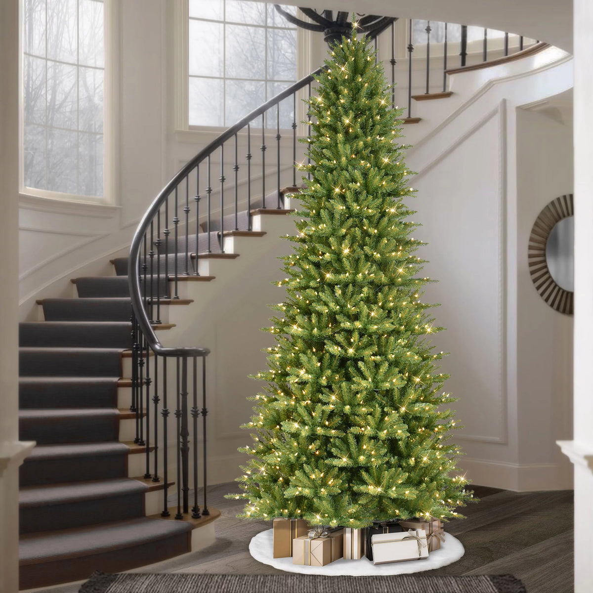ft. Slim Lights UL Fraser Pre-lit Tree Clear Christmas 9 Artificial listed Fir 800