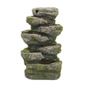'- CC Fountain Tabletop Brown Furnishings 13.75" Cascading with Light Stone Outdoor Home -