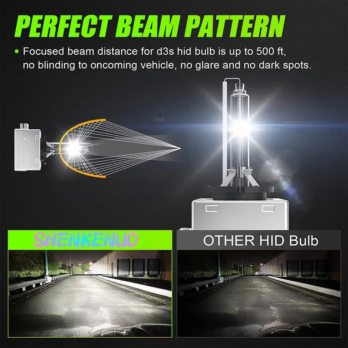 For 2013-2015 Bulbs High/Low 2016 HID Beam 2018 2017 Enclave Headlight 2pc D3S Xenon Buick