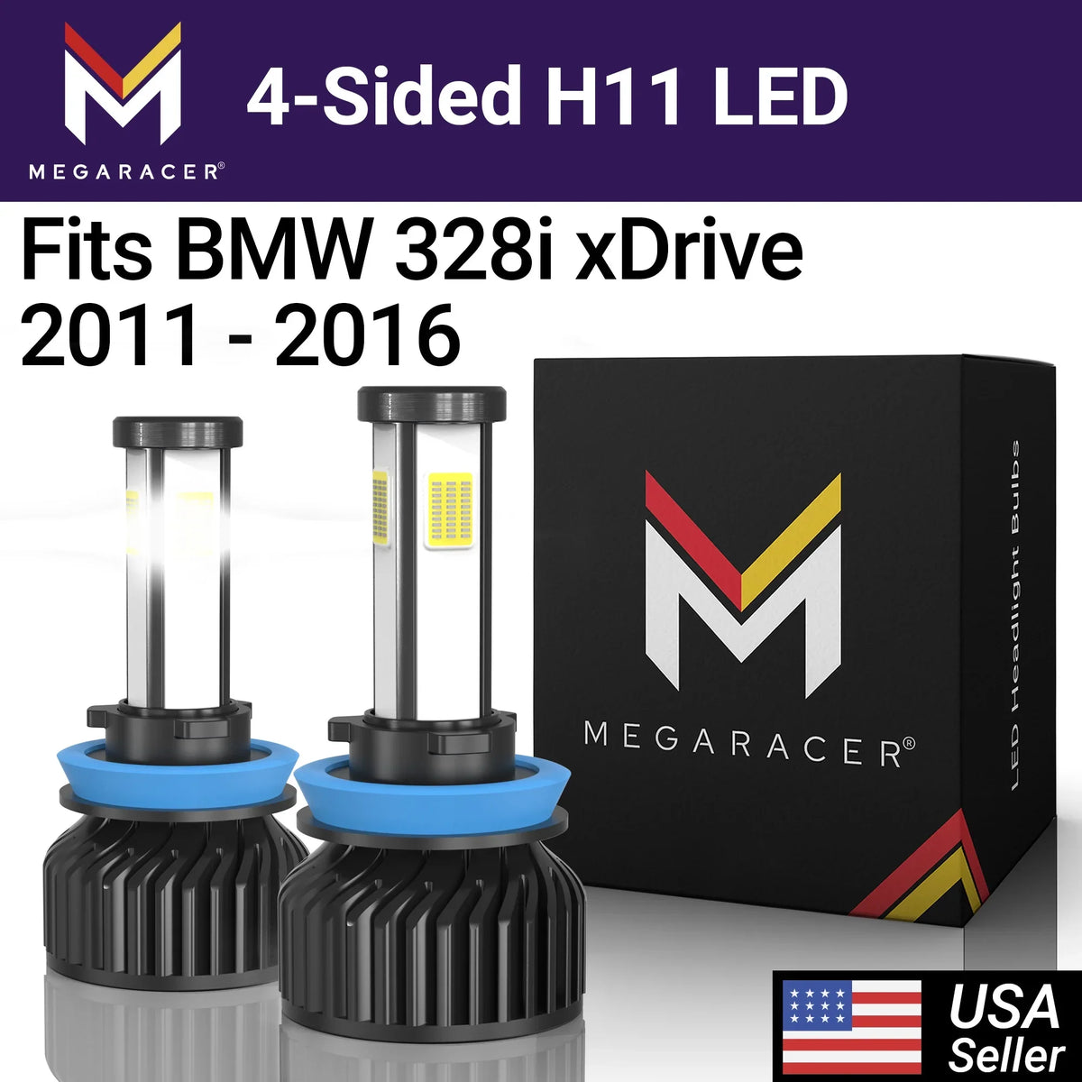 12 Automotive 11 328i Headlight H8 Diamond White 2012 Racer 15 2011 BMW Mega 14 LED H9 Sided 6000K 13 10000LM Light xDrive 16 12V 60W H11 Bulbs 2014 2015 2013 BMW Fog 2016 4 328i Replacement xDrive