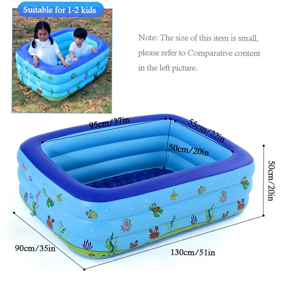 Swimming Bathtub Portable Kid Inflatable Pool Swimming Pool Basin