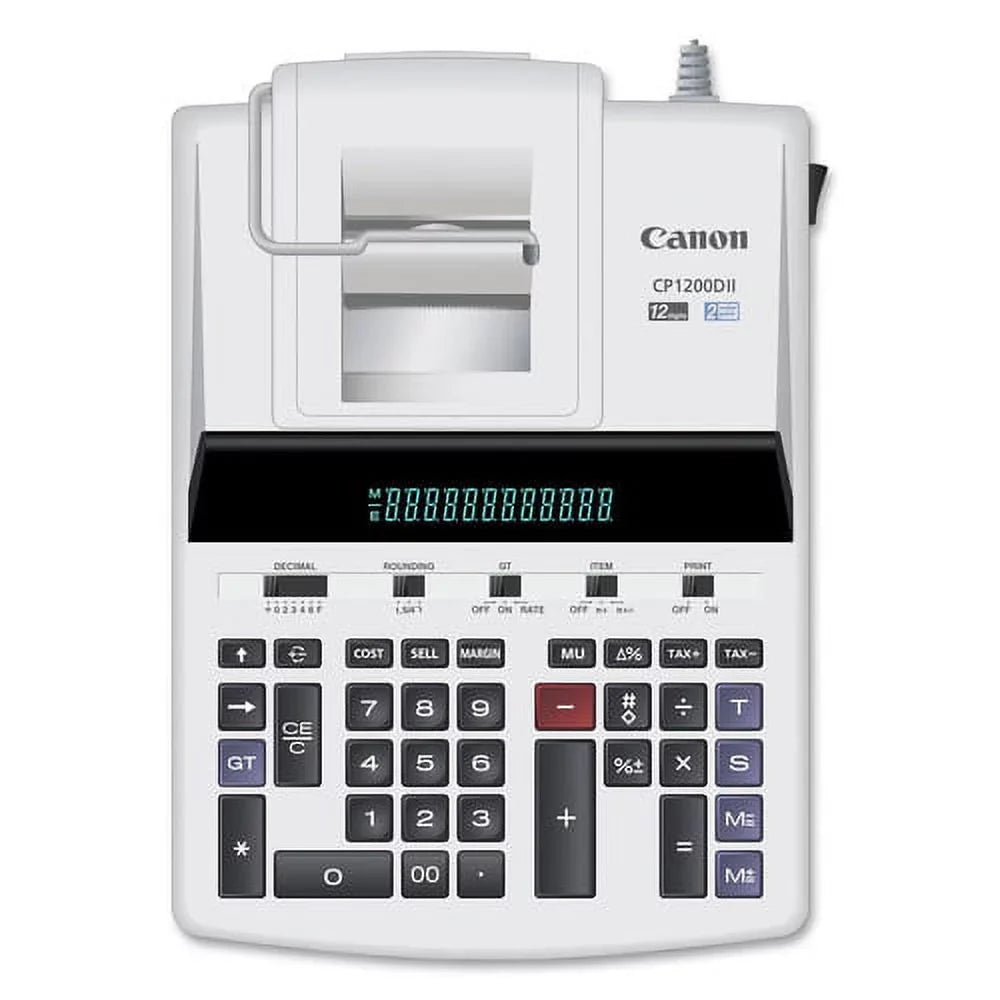 Canon Commercial Printing CP1200DII 4.3L/Sec Calculator, Print, 12-Digit BK/RD Desktop