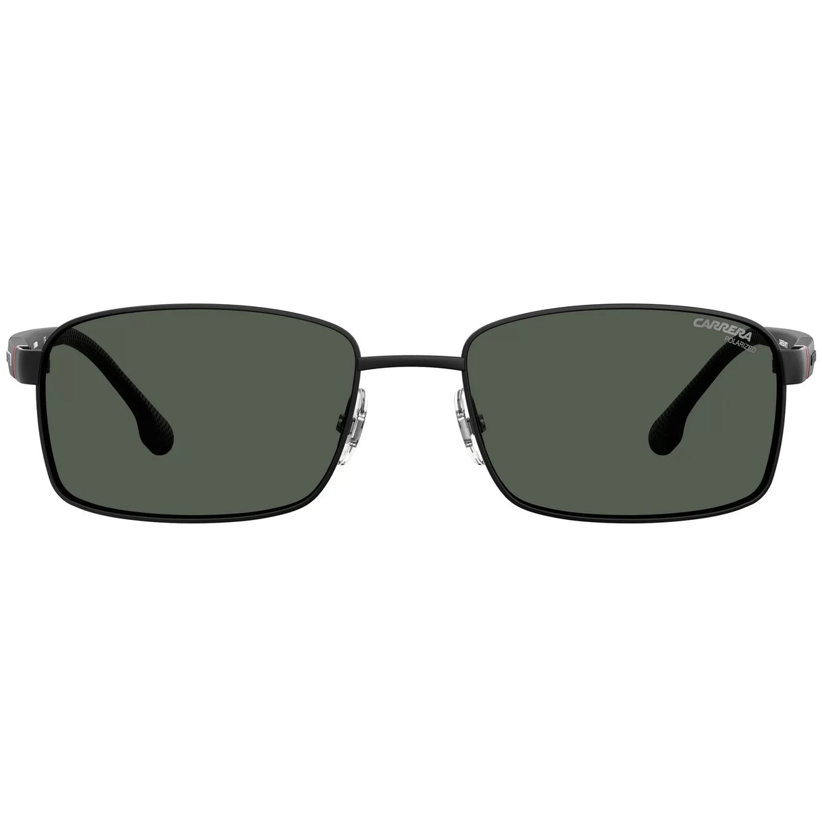 Men's Rectangular Black/Polarized Gray, 8037/S 18mm Carrera Sunglasses, 58mm,