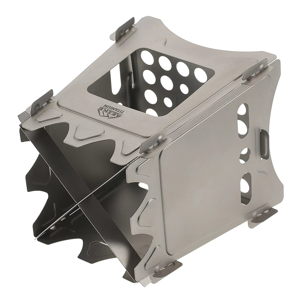Survival Picnic Aeike Camping Backpacking Wood Stove Burning for Portable Wood Lightweight Folding Cooking Stove