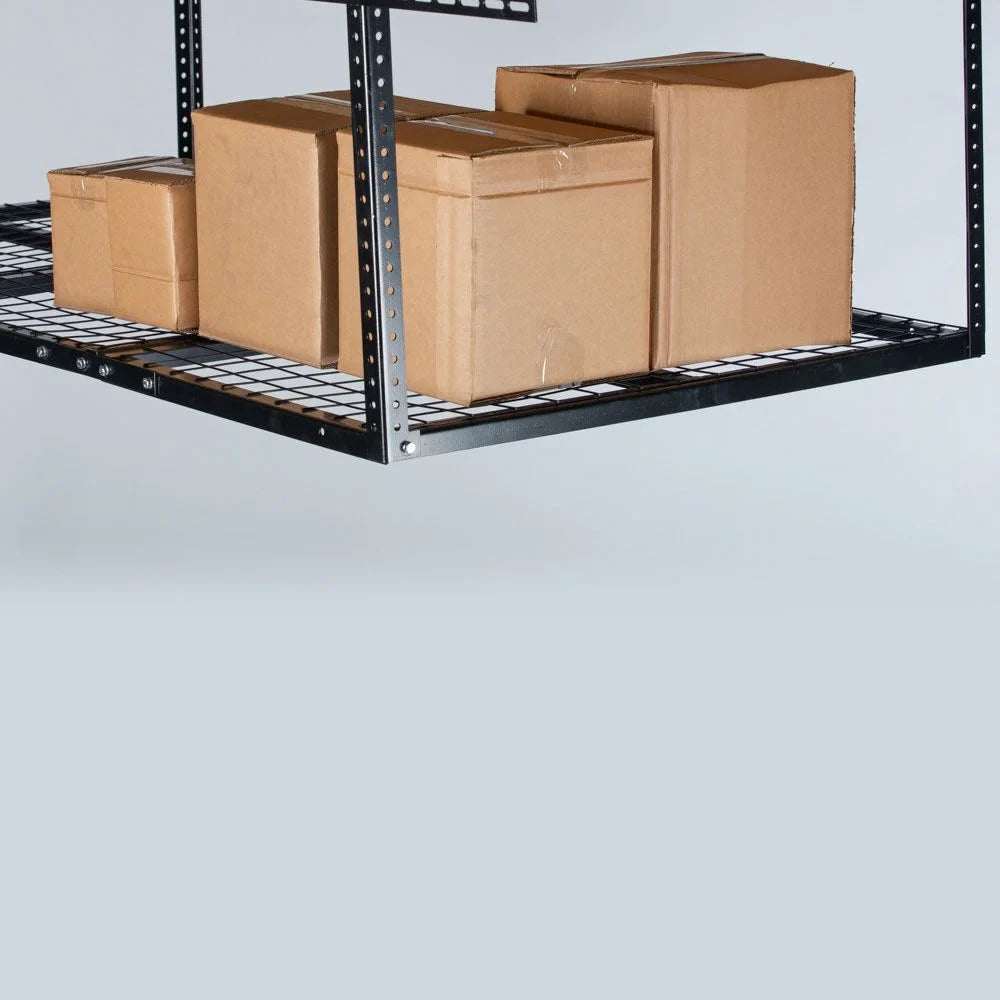 41" Adjustable 3' Rack, Ceiling Grid Organization x Wire Bikes Mount LB 6' 500 Bins Attachments Metal 20" Capacity, for to with Loading Height, Titan Storage Equipment Garage System, Overhead Storage