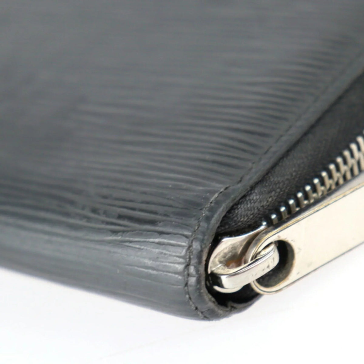 Zippy Epi Leather Round LOUIS Zipper Vuitton (Good) Hardware M61857 Wallet Long Silver VUITTON Pre-Owned Louis Black