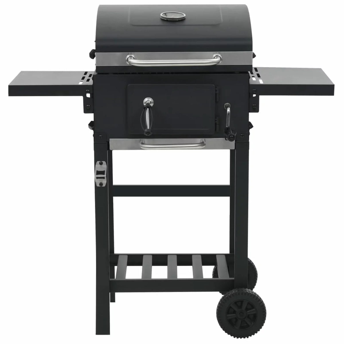 Charcoal-Fueled with Black Grill BBQ Bottom Shelf
