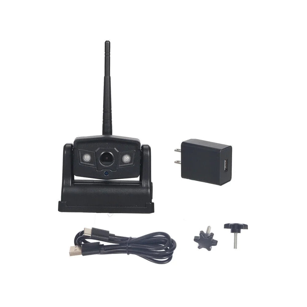 Camera, for 9600mAh Wireless Reliable Front/Rear Magnetic Backup WiFi Battery View, JahyShow