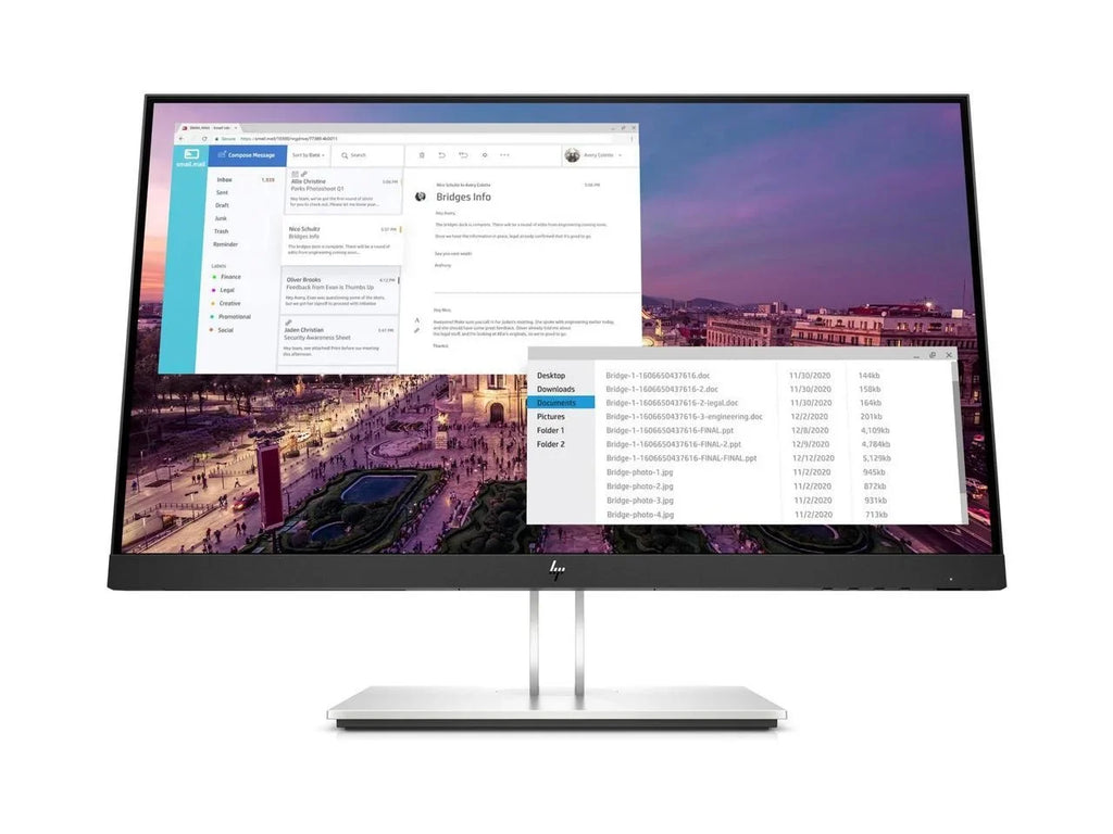 Monitors Panel Panel 1080 60 Hz D-Sub, x HDMI, 1920 Flat HP IPS E23 Flat G4 LCD 5 DisplayPort - ms 23" FHD