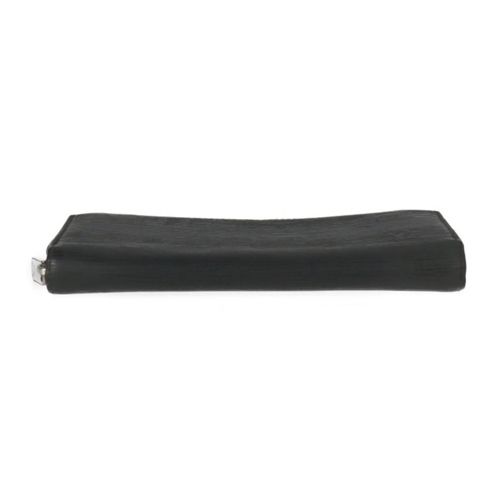 Zippy Epi Leather Round LOUIS Zipper Vuitton (Good) Hardware M61857 Wallet Long Silver VUITTON Pre-Owned Louis Black