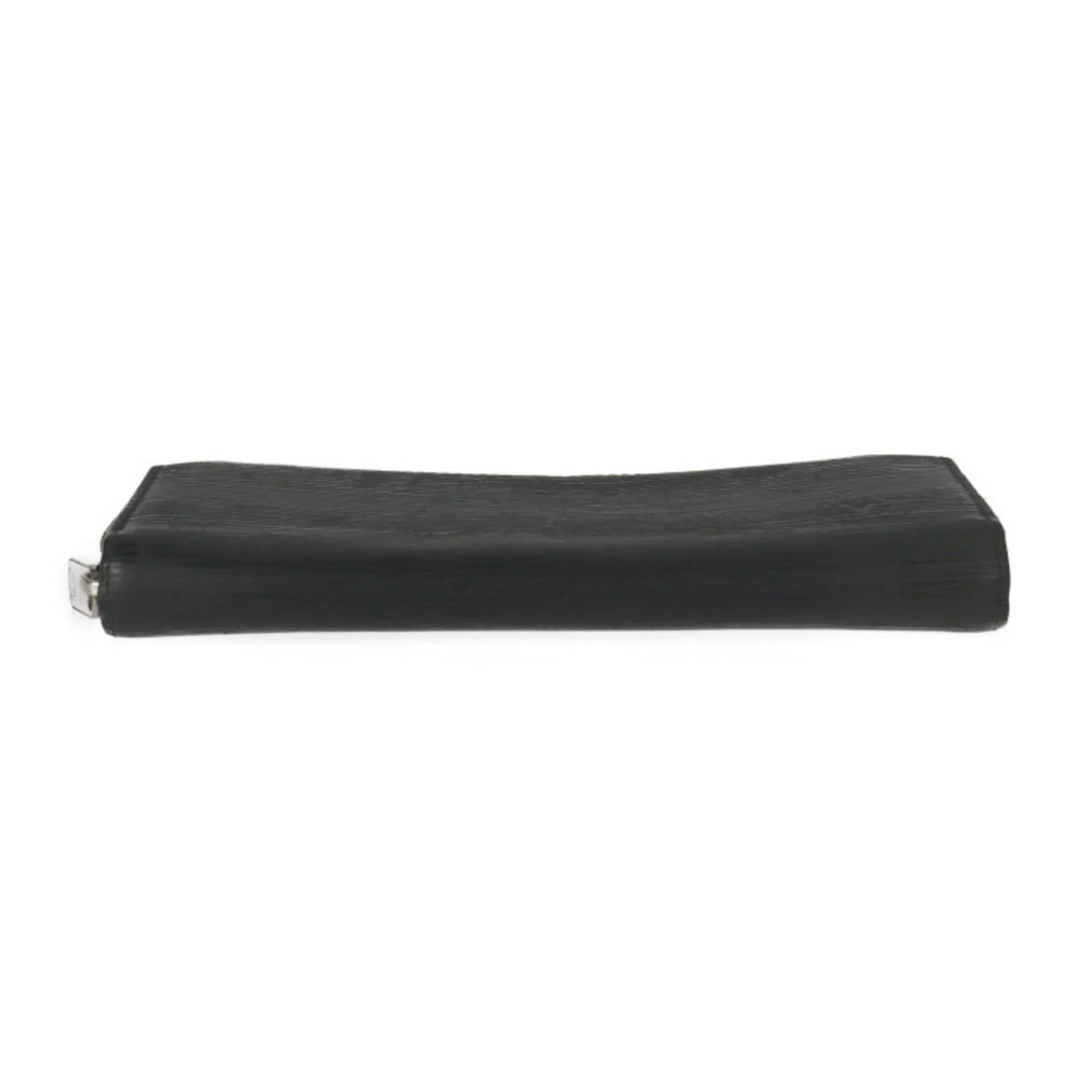 Zippy Epi Leather Round LOUIS Zipper Vuitton (Good) Hardware M61857 Wallet Long Silver VUITTON Pre-Owned Louis Black