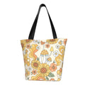 Bag Hobos Mushrooms Groovy Large Women'S Bag Hippie Handbags Bag,Shoulder Tote Shopping Lukts Flower Capacity
