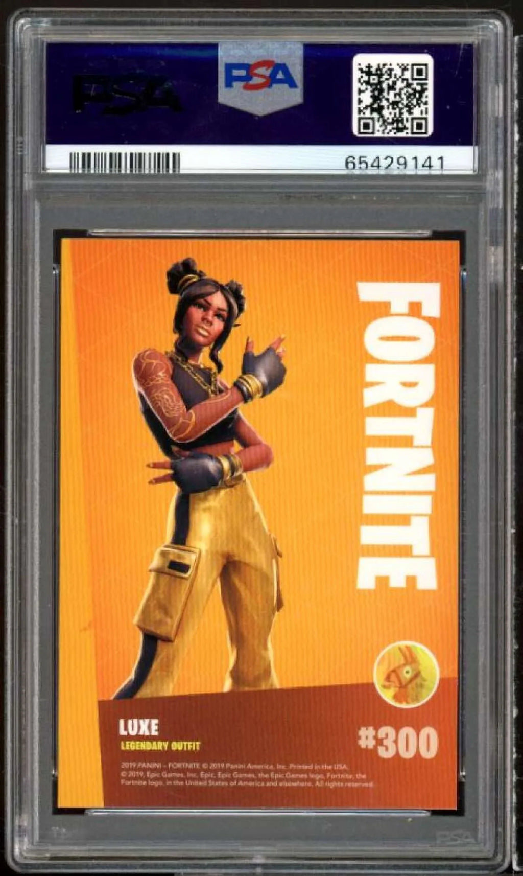 USA PSA 2019 Holofoil Panini Card Fortnite 9 Luxe #300