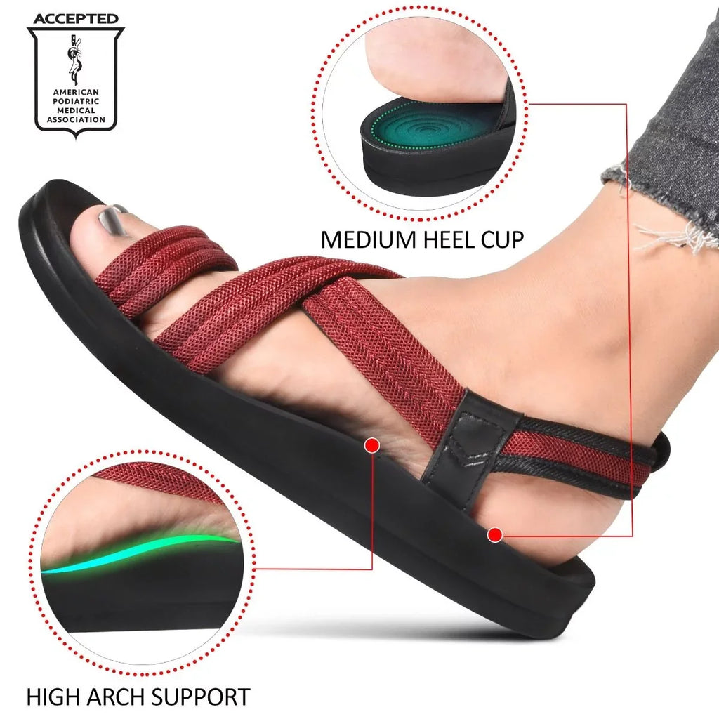 Strap Open Aerothotic Hadal Ankle Toe Adjustable Women's Sandals