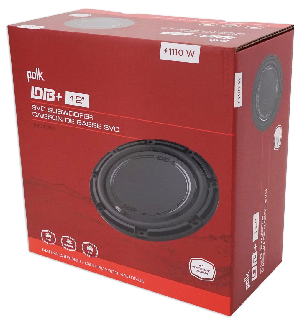 For (2) Subwoofers+Box+Amp+Wires 2000-2016 Audio F250/350/450 Polk Ford 12"