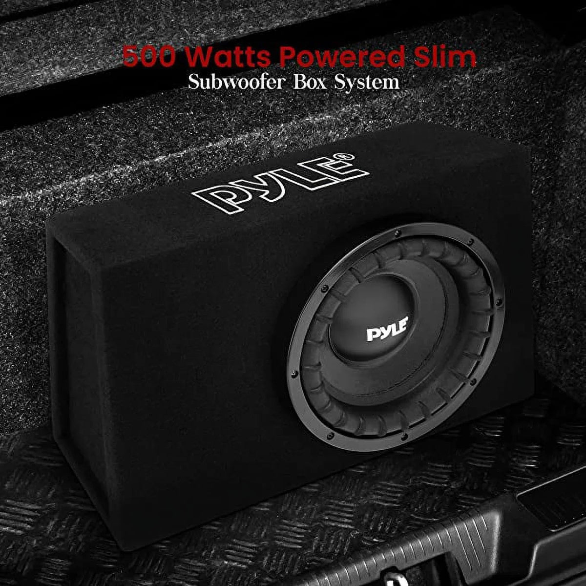 Box Non-Pressed Slim Pyle System Cone 10-inch Paper a High Watts Woofers Subwoofer Powered 500 with