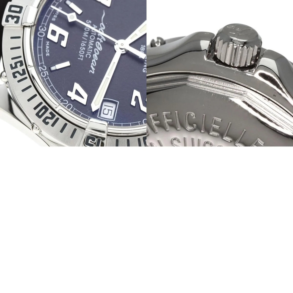 O'Shearn Watch Men's Colt BREITLING Steel/Rubber Pre-Owned A17350 Stainless (Good)