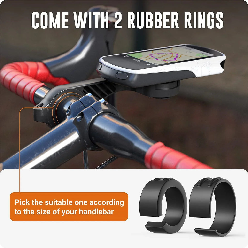 GPS Compatible Flush Out Quarter-Turn Front and Garmin Flange Mount to Mount with Friction Adapter Edge Bike