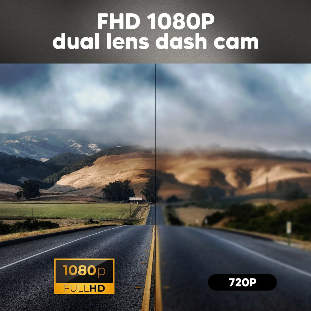 Lens, Inside and G-Sensor Front Dual Vision Angel Driving Card, W/32GB HD Car Car Cam Parking DVR Dash Recorder Dash Loop TF Camera for Cam Recording Car, 1080P Night Wide Dual