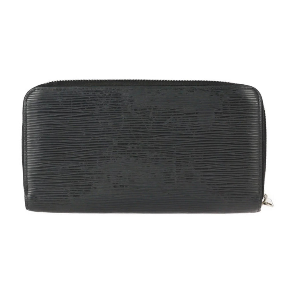 Zippy Epi Leather Round LOUIS Zipper Vuitton (Good) Hardware M61857 Wallet Long Silver VUITTON Pre-Owned Louis Black