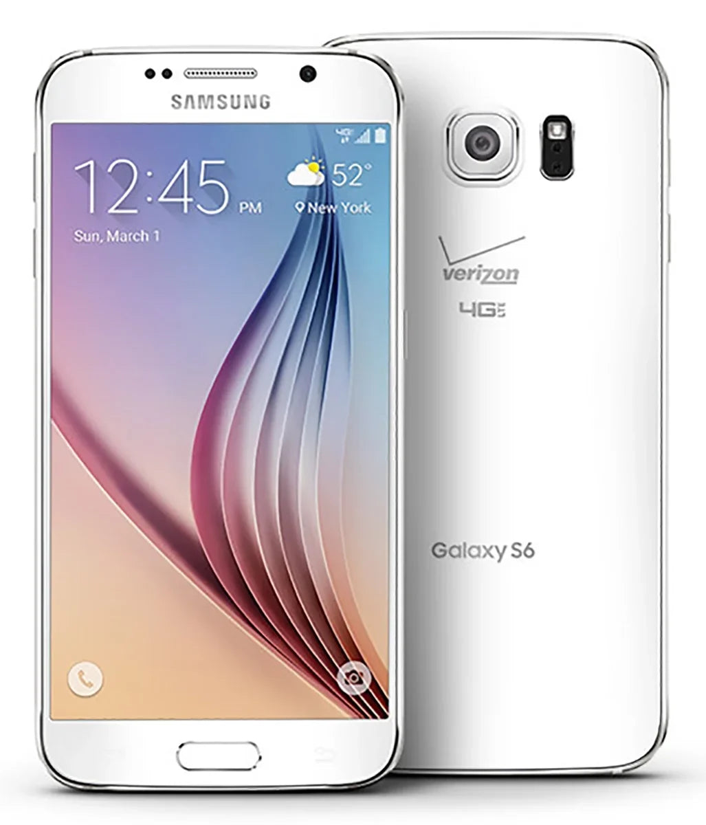 S6 4G Octa-Core 32GB G920V Samsung White 16MP LTE Android Camera CDMA - w/ Galaxy Verizon (Certified Used) Phone