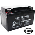 4-Pack - for 1000CC YZF-R1 Maintenance Yamaha Factory 2011 Motorcycle UB-YTZ10S-BS Free, 8.6Ah, Activated, UpStart Replacement 12V, Battery Battery