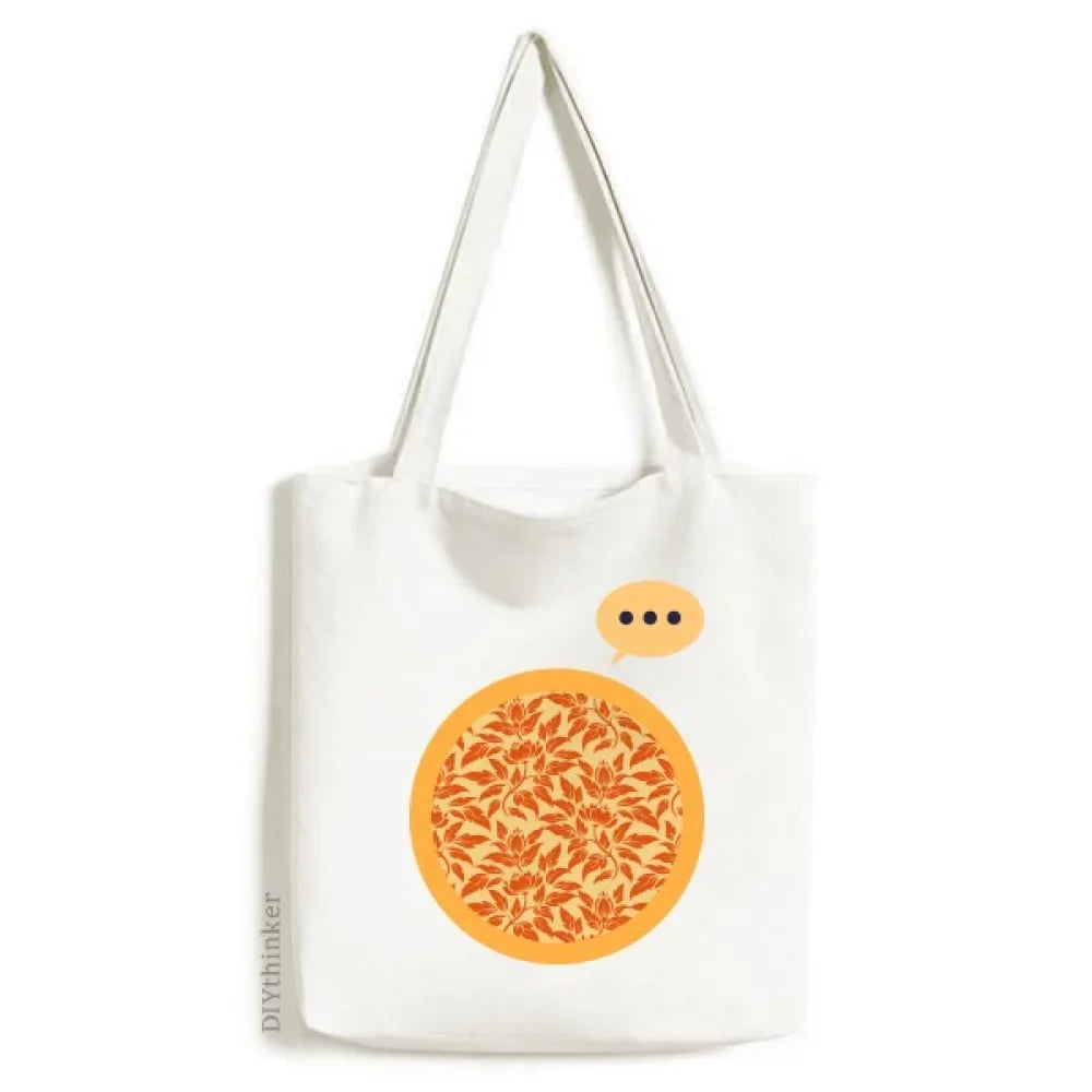 orange sack classic shoulder bag en expression decorative canvas floral tote
