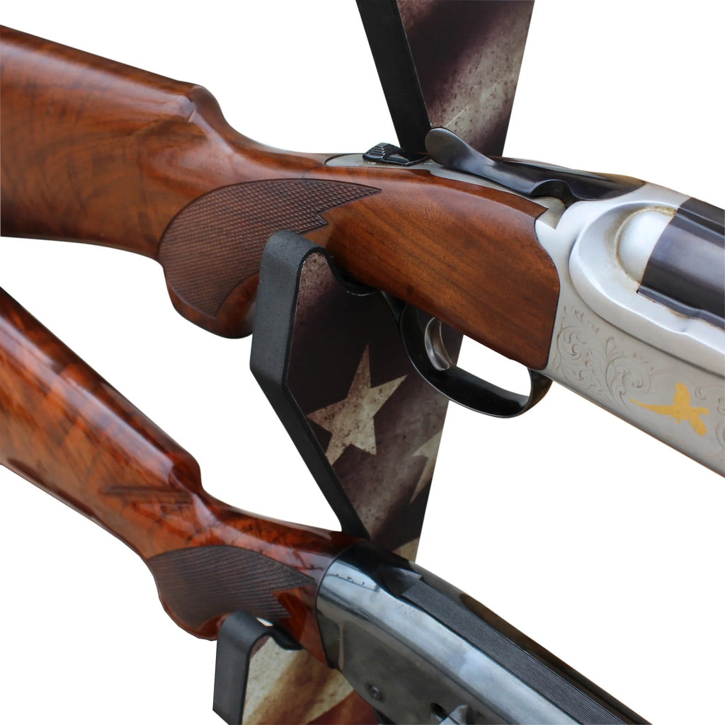 Easy Creek Creations Finish Assembly Wall Americana Rack - Rifle/Shotgun Storage Convenient 3 Display Rush Indoor