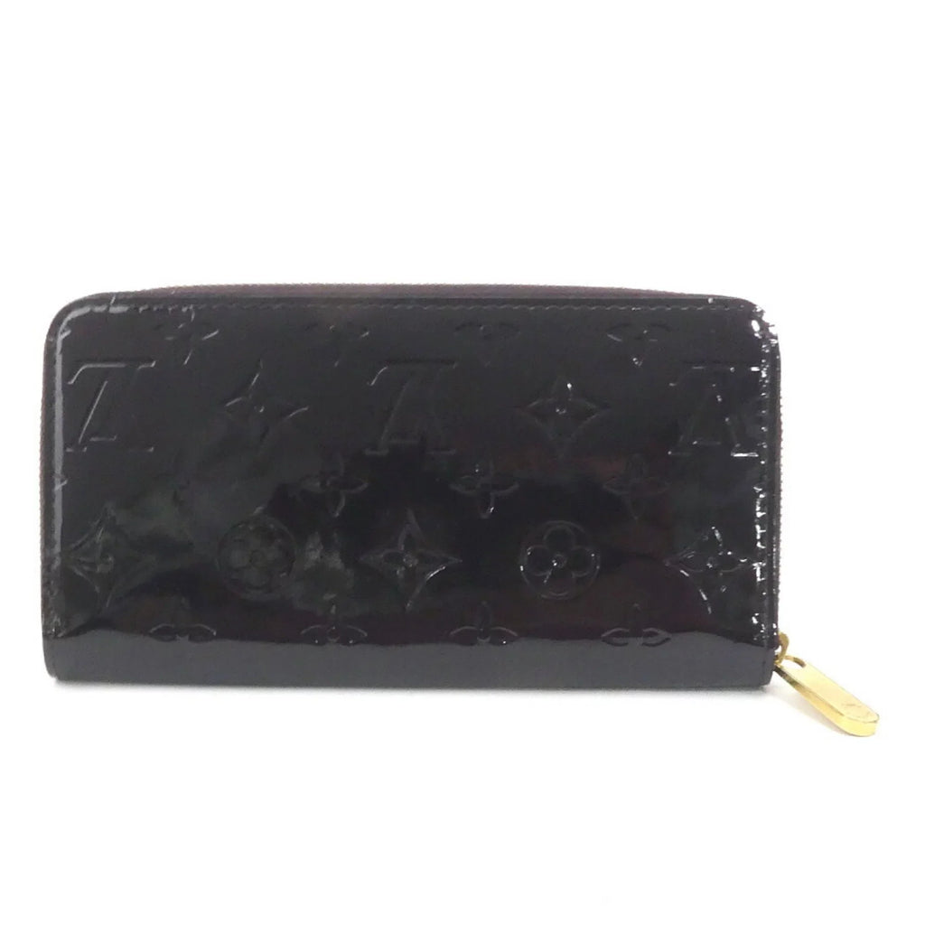 Zipper M93522 Louis Long Pre-Owned Vuitton Amaranto (Good) Zippy Unisex LOUIS VUITTON Wallet Verni Monogram Round