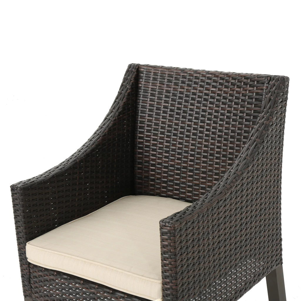 Beige Noble Outdoor House Multibrown, with Cushions, Wicker Piece Set Arcadia 9 Dining Rectangular