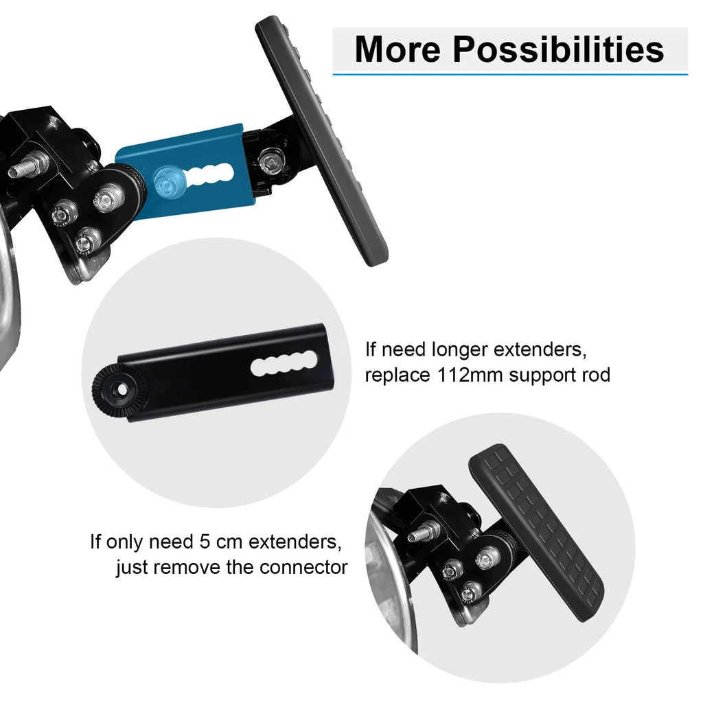 Adjustable Driving Short and People Pedal Black for Drivers Cars Brake Angle, Length Gas Extenders and DriFeez
