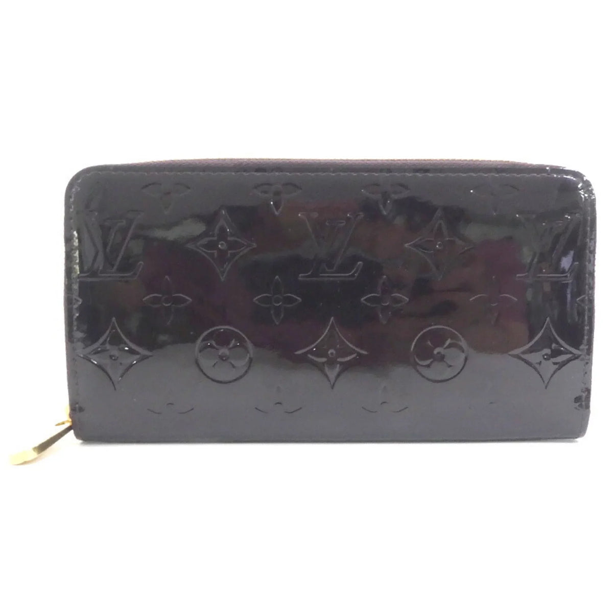 Zipper M93522 Louis Long Pre-Owned Vuitton Amaranto (Good) Zippy Unisex LOUIS VUITTON Wallet Verni Monogram Round
