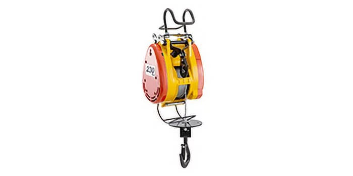 Electric 98ft/30m System Control with Lift Volts Phase Overhead Pulley Winch VEVOR Crane Electric Remote 1 Wire Electric Trolley Hoist 230kg with Length 507lbs Steel Capacity Rope 110