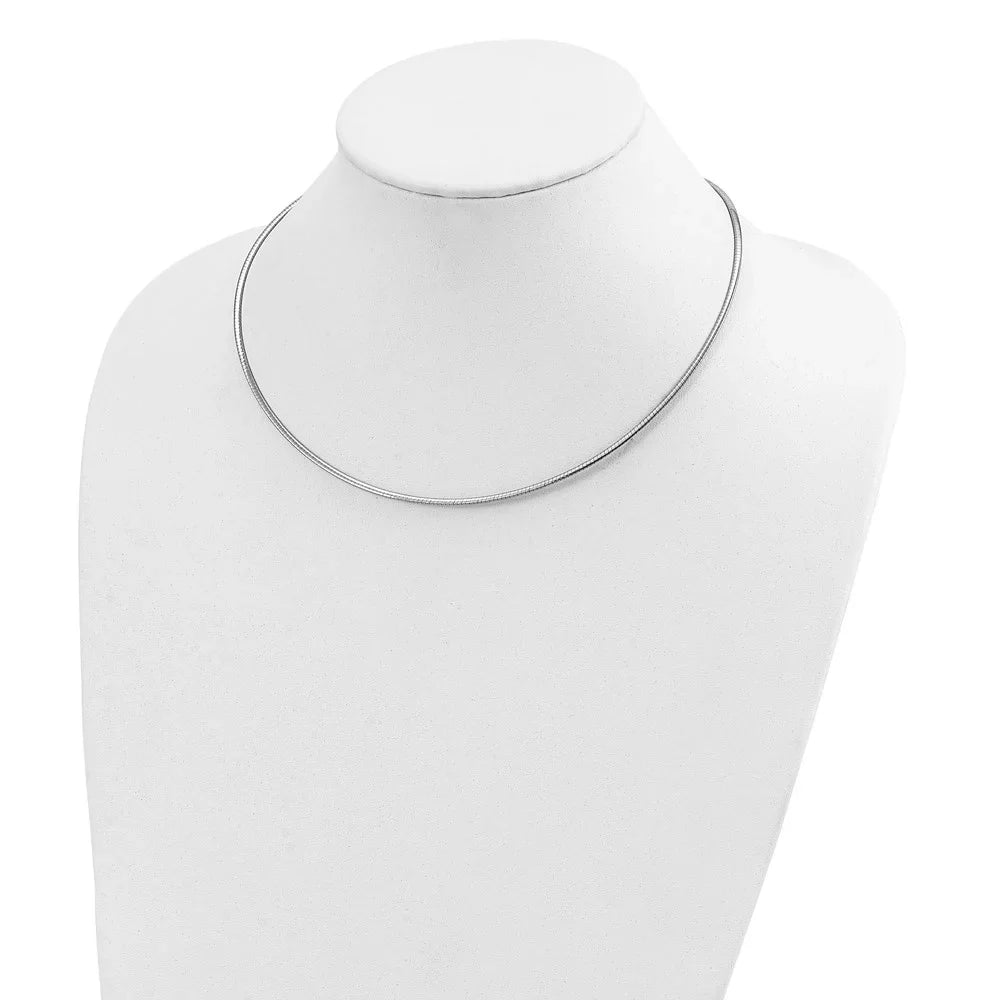 Omega Women Auriga Gold 2mm for Reversible 18inch Necklace 14k Two-tone