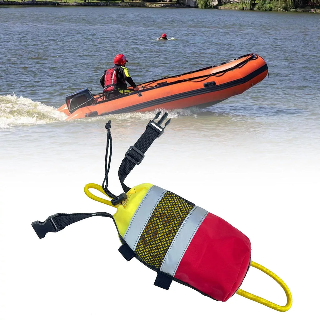 Sports Device 21M Throw Rope Kayak Bag Fishing Boater's Water Throw Bag for Throwable Reflective Flotation Portable Rafting Throw