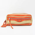 Pre-Owned Orange,Yellow Town Canvas Bag Balenciaga Clutch (Good) Men,Women Leather,Nylon 527147