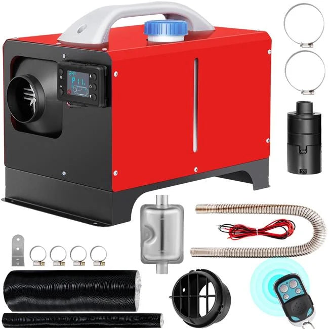 LCD, RV with Heater, 12V Motorhomes Heater, Trailer, Bus, Diesel Fast 5KW Heating Remote Black Truck Car Outlet Heater, Diesel For Mini Control, Hole, VEVOR Single Truck, Boat, Air Heater, Parking